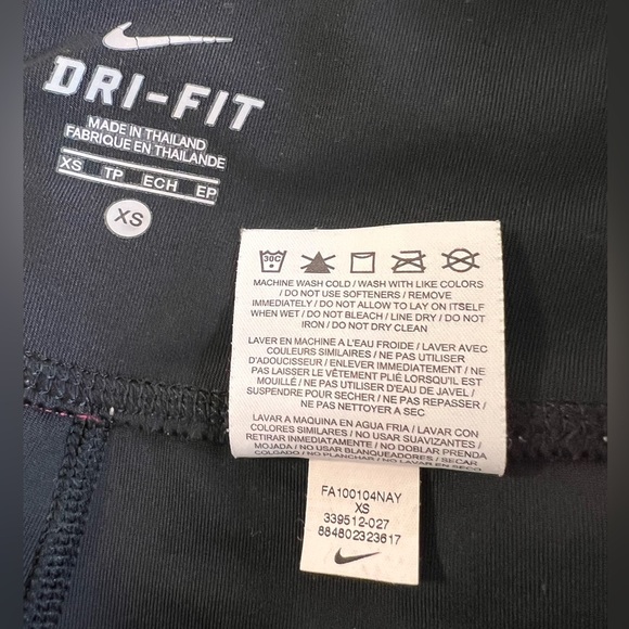Nike Size XS Womens‎ Black Athletic DriFit Performance Sport Capri Leggings - Picture 8 of 12